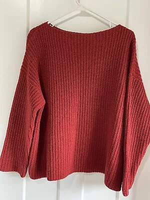 Vince Women's Sweater Orange Size Medium 50% Yak Yak 50% Wool • $30