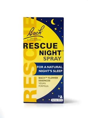 Nelson's Rescue Remedy Night Spray 20ml Flower Essences Natural Sleep • £13.99