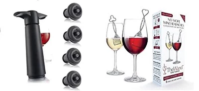 $28.83 • Buy Vacu Vin Wine Saver Pump With 4 Vacuum Stoppers With PureWine Histamine/Sulfi...