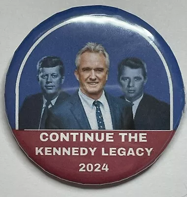 Pack Of 3    Kennedy Legacy  Robert F Kennedy Jr Campaign Buttons 2024 • $10