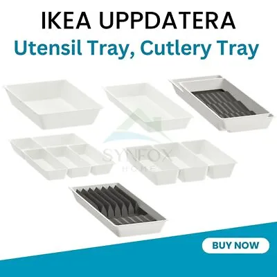 Ikea Utensil Cutlery Tray White Various Sizes Kitchen Organiser UPPDATERA New • £14.50