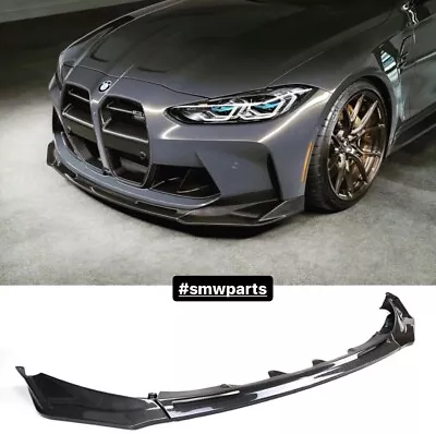 For 2021-24 BMW G80 M3 G82 G83 M4 Carbon Fiber V Style Front Bumper Lip Splitter • $399.99