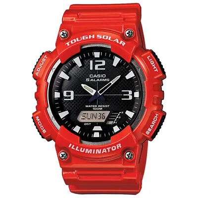 Casio Men's AQ-S810WC-4AVCF Analog-Digital Display Quartz Red Resin Watch • $55