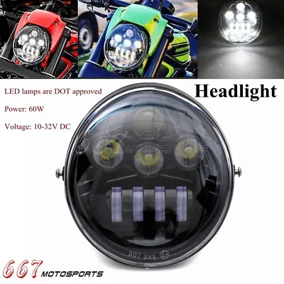 DOT LED Headlight For Harley V-Rod VRSC VRSCA VRSCAW VRSCB VRSCF VRSCR 02-17 • $109.99