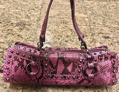 Tanner Krolle Pink Snakeskin Bag Retail $2100 • £573.70