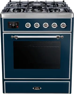 Ilve Majestic II Collection UM30DNE3MBC 30 Inch Freestanding Dual Fuel Range • $6098