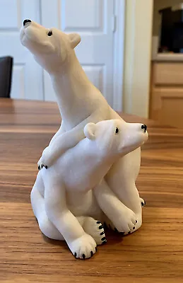 VTG Quarry Critters Polar Bears PETER & POLLY Second Nature Design 1999-6  Tall • $12