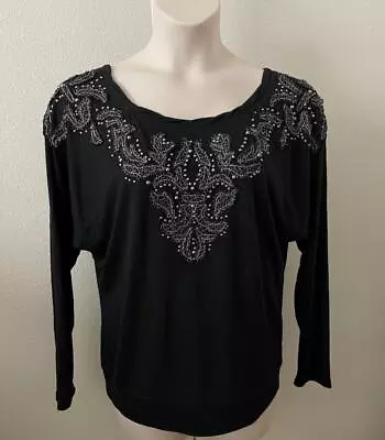 Miss Me Beaded Top Size Large • $6.99