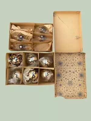 Antique Lot Of 10 Mercury Glass Christmas Xmas Bulb Ornaments Made In Austria • $39.99