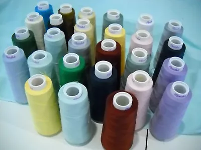 Lot 27  Maxi-Lock 100% Polyester Thread Partial Spools • $31