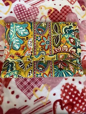 Vera Bradley Provencal Mustard Yellow Floral Hanging Jewelry Organizer • $27.99