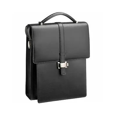 Montblanc 4810 Westside Men's Leather Black Medium Backpack #116380 • $939.95