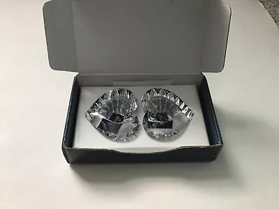 NIB Mikasa Heartfelt Crystal Candleholder Pair XY022/339 • $9.99