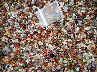 5000+ XXS Tumbled Stones Crystal Chips - Gemstones Craft Tumblestone 3 - 7mm • £9.99