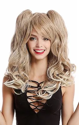 Women's Cosplay 2 Braids Long Wavy Gothic Lolita Japan Blonde Mix Wig • £30.17