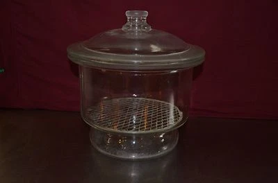 $125 • Buy 9.5  ID Glass Scheibler Non Vacuum Desiccator With 235mm Metal Plate