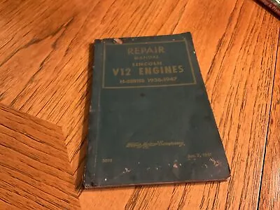 $19.99 • Buy Repair Manual Lincoln V12 Engines