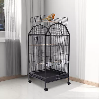 Bird Cage Large Play Top Parrot Finch Cage Macaw Cockatoo Pet Supply With Stand • $70.15