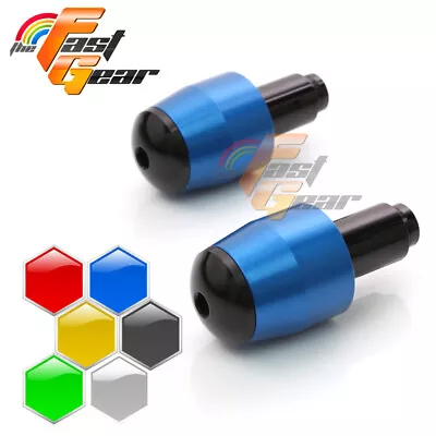 CNC BLUE Bar End Sliders LUX For MV Agusta Brutale 675 12-15 14 13 • $31.86