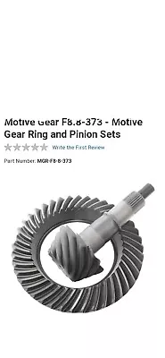 MOTIVE GEAR - 3.73 RING AND PINION GEARSET - FITS FORD 8.8 Inch • $199.99
