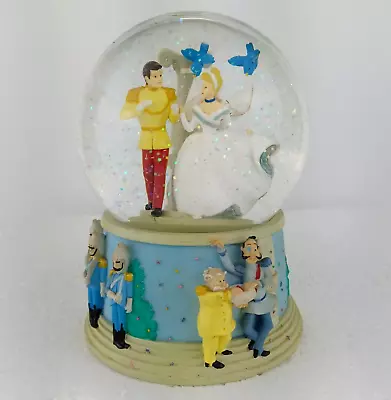£40.50 • Buy Disney Musical Snow Globe Enesco Cinderella & Prince Wedding Dream Is A Wish VTG