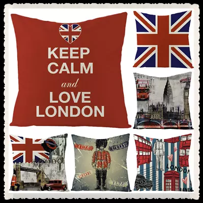£3.99 • Buy 18  CUSHION COVER PHOTO RETRO VINTAGE MODERN LONDON BRITISH NOVELTY Pillow Case