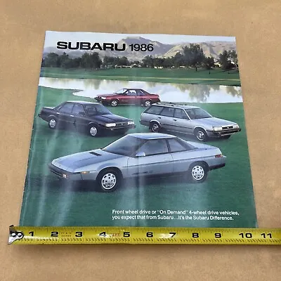 $11.70 • Buy 1986 Subaru 28-page BIG Sales Brochure Catalog - XT Turbo RX Loyale Sedan MINT