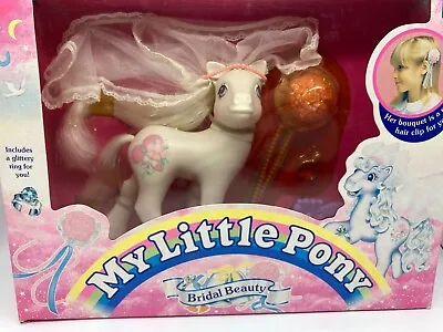 Vintage G1 My Little Pony BRIDAL BEAUTY Bride MISB MIB MOC MLP Hasbro Toy 1992 • $299.99