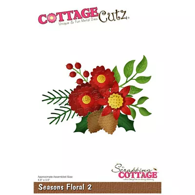 Scrapping Cottage Cutz Cutting Die - Seasons Floral 2 • £8.99