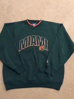University Of Miami Hurricanes Vintag Starter Sweater XL • $20