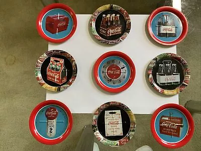 Lot Of 9 Vintage Collectable Coca Cola Coasters - Great Cond - Collection - 1999 • $33.24