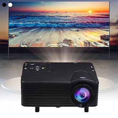 1080P Mini LED Projector Home Theater Cinema Player HD Multimedia VGA New • $44.10