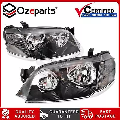 Set Pair LH+RH Head Light Front Lamp Black For Ford Territory SX SY 2004~2009 • $263.67