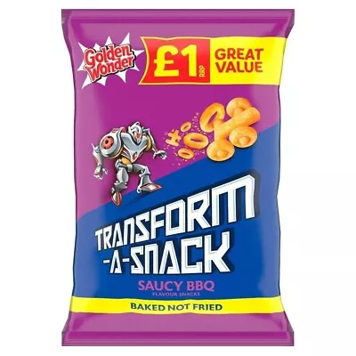 £17.99 • Buy Golden Wonder Transform-A-Snack  BBQ Saucy Flavour Snacks PMP Full Case 18 X 56g