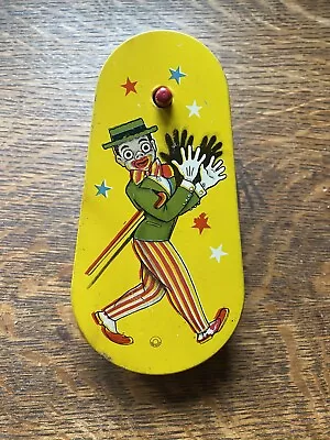 Vintage Tin Noisemaker Black Americana Man Dancing Or Walking 40’s-50’s N/R • $3.99