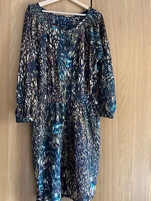 Laura Ashley 16 Animal Print Dress Ideal For Evening  • £20