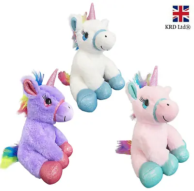 £9.44 • Buy 31cm Unicorn Plush Toy Kid Pony Soft Snuggle Pals Cuddly Christmas Birthday Gift