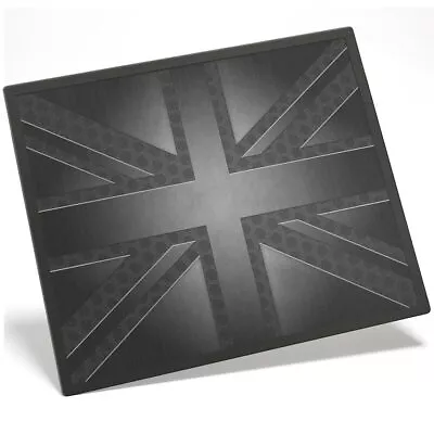Placemat Mousemat 8x10 BW - Grunge Black British Union Jack Flag  #43004 • £8.99