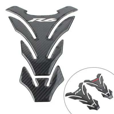 Tank Pad Oil Gas Sticker Decal Protector Fit Yamaha R6 YZFR6 YZF600 Carbon Fiber • $20.32