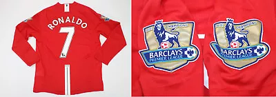 Manchester United Jersey 2007 2008 Shirt Long Sleeve Ronaldo Premier League Styl • $85