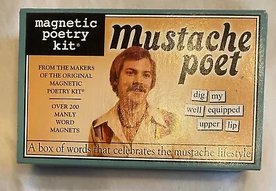 Mustache Poet Poetry Magnetic Poetry Kit - 2011 • $9.95