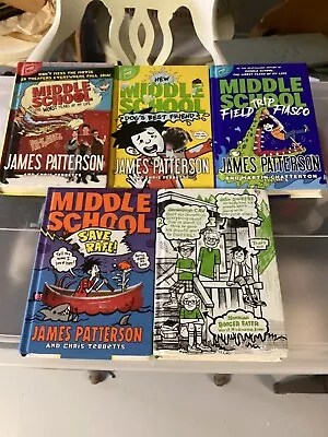 Lot Of 5 Middle School Books By James Patterson See Pictures • $14.99