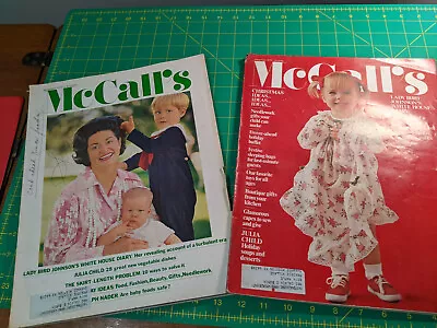 Lot Of 2 Vintage McCall's Magazines-Nov & Dec 1970-cool Ads/stories • $5