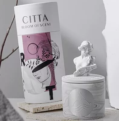 Scented Candle Decorative Soy Candle With Musical Greek Goddess Statue Lids F... • $34.32