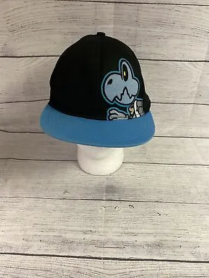 Super Mario Brothers Hat Dry Bones 2011 Black Teal Size Large FAST FREE SHIPPING • $14.99