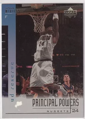 2001 Upper Deck NBA Basketball Card No. PP10 Antonio Mcdyess • $1