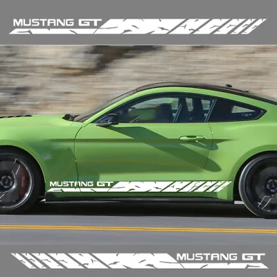 Vinyl Decal Sticker Graphics Kit Sport Side Door For Ford Mustang GT 2pcs • $21.25