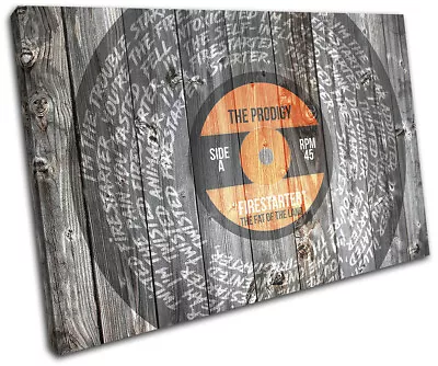 £69.99 • Buy Prodigy Firestarter Lyrics Vinyl Musical SINGLE CANVAS WALL ART Picture Print