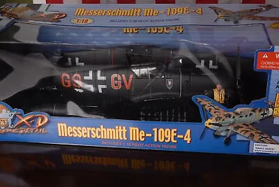 21ST CENTURY TOYS 1/18 MESSERSCHMITT ME-109E-4 Rare Black WWII GERMAN AIRPLANE • $299.95