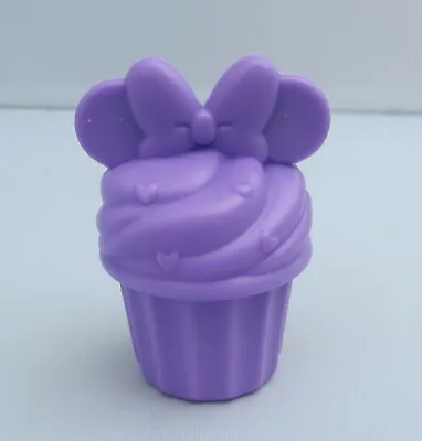 Disney Minnie Mouse Ears Bow Plastic Purple Cupcake Figure Figurine Cake Topper • $19.98